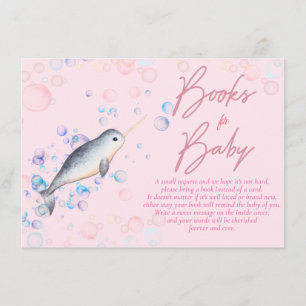 Ocean Small Narwhal & Bubbles Books for Baby Begleitkarte