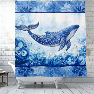 Ocean Spirit Blue Frost Duschvorhang