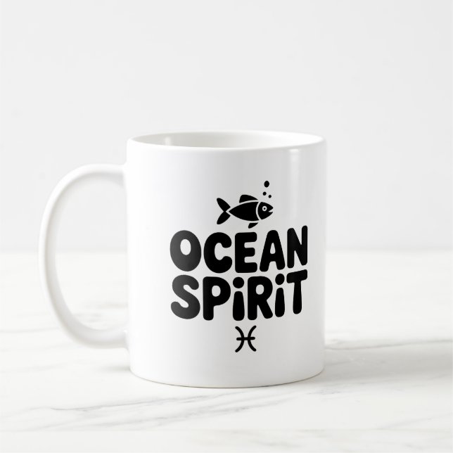 Ocean Spirit Tasse - Pisces Zodiac Coffee Cup (Links)