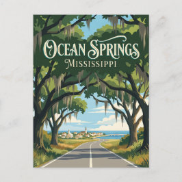 Ocean Springs Mississippi Postkarte