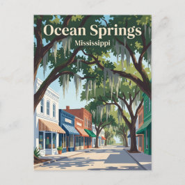 Ocean Springs Mississippi Postkarte