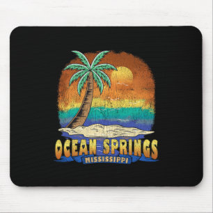 Ocean Springs Mississippi Vintage Not leidende See Mousepad