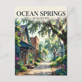 Ocean Springs USA Postkarte