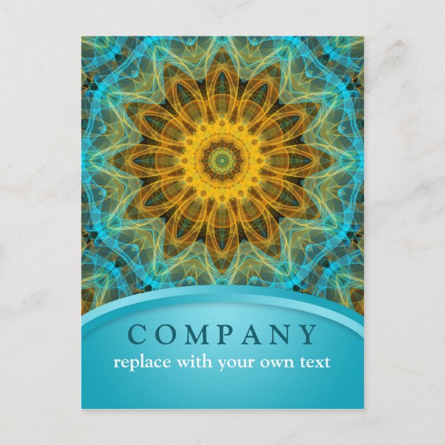 Ocean Star Mandala Postkarte (Vorderseite)