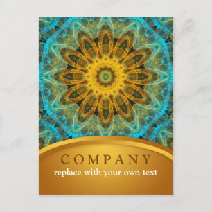 Ocean Star Mandala Postkarte