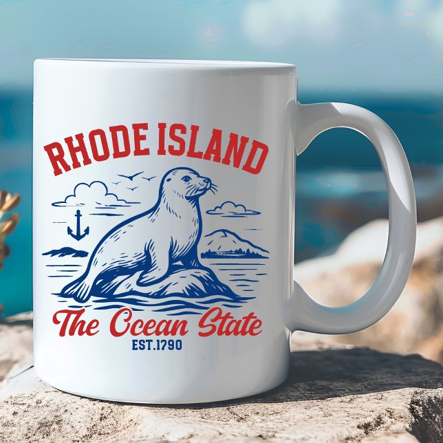 Ocean State Pride – Rhode Island  Kaffeetasse (Von Creator hochgeladen)