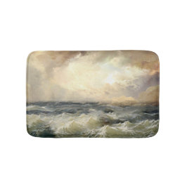 Ocean Storm Waves Fleece Blanket Badematte