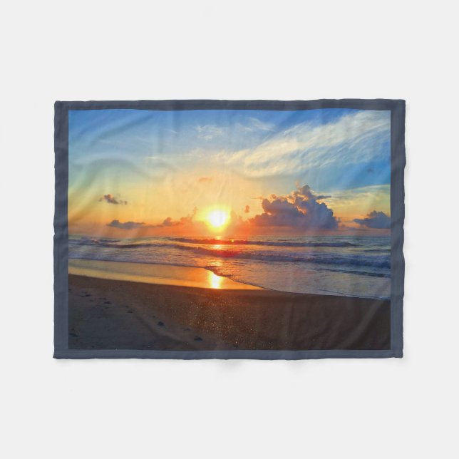 Ocean Sun Fleecedecke (Vorderseite (Horizontal))
