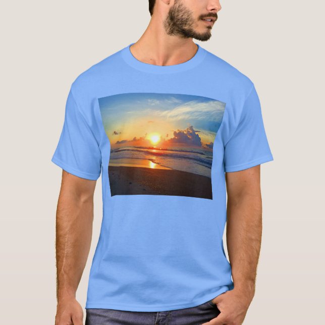 Ocean Sun Postcard T-Shirt (Vorderseite)