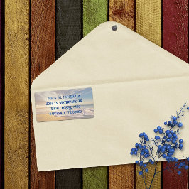 Ocean Sunrise Beach Scene Shipping Labels Adressaufkleber