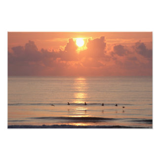 Ocean Sunrise - Daytona Beach, FL (Poster) Fotodruck