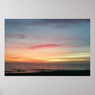 Ocean Sunrise in Dezember Poster