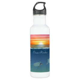 Ocean Sunrise & Turtles Wasserflasche Edelstahlflasche