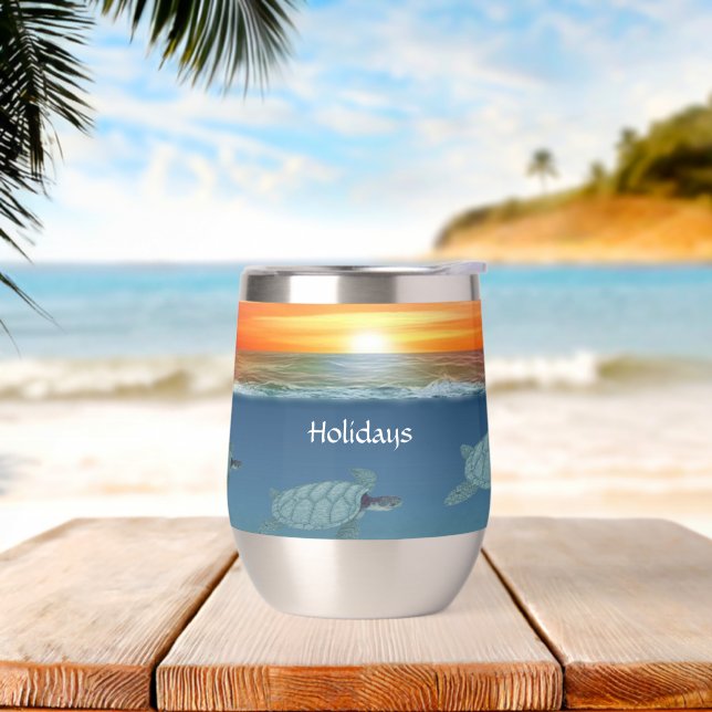 Ocean Sunrise und Sea Turtles (Strand)