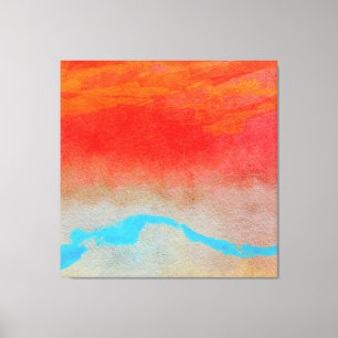 Ocean Sunset Abstrakt Leinwanddruck
