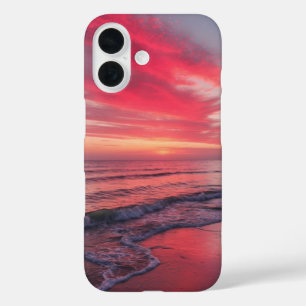 Ocean Sunset, Beach Vibe, Sommergeschenk, Liebe Na iPhone 16 Hülle