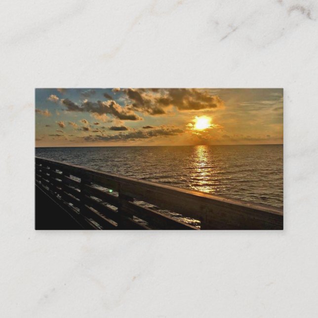 Ocean Sunset Business Card Visitenkarte (Vorderseite)