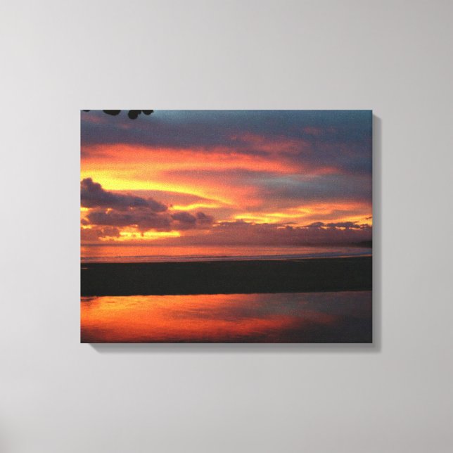 Ocean Sunset Canvas Print Leinwanddruck (Vorderseite)