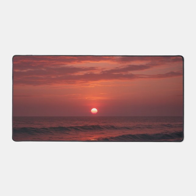 Ocean Sunset Desktop Schreibtischunterlage (Vorderseite)