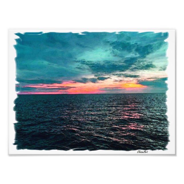 Ocean Sunset Fotodruck (Vorne)