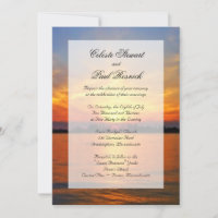 Ocean Sunset Imitate Vellum Overlay Verschönerung