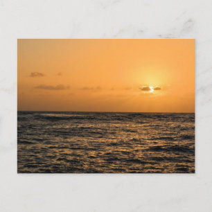 Ocean Sunset in Hawaii Postkarte