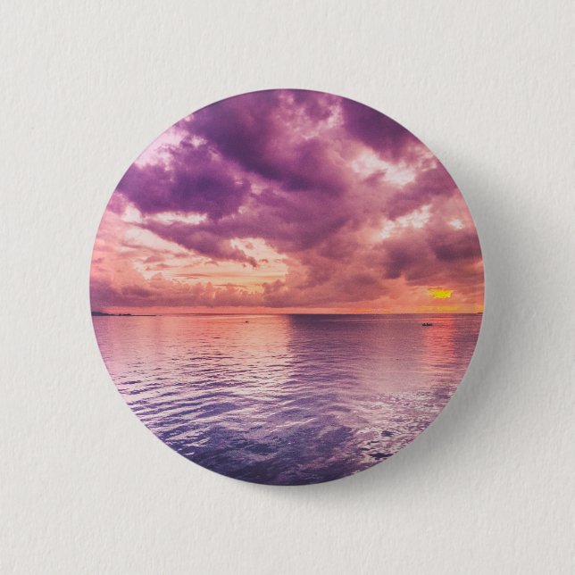 Ocean Sunset Inspiration Button (Vorderseite)