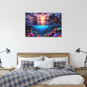 Ocean Sunset Leinwand Art