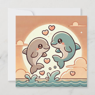 Ocean Sunset Liebe Card Feiertagskarte