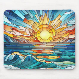 Ocean Sunset Mosaik Art Mousepad