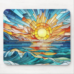 Ocean Sunset Mosaik Art Mousepad