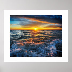 Ocean Sunset Poster