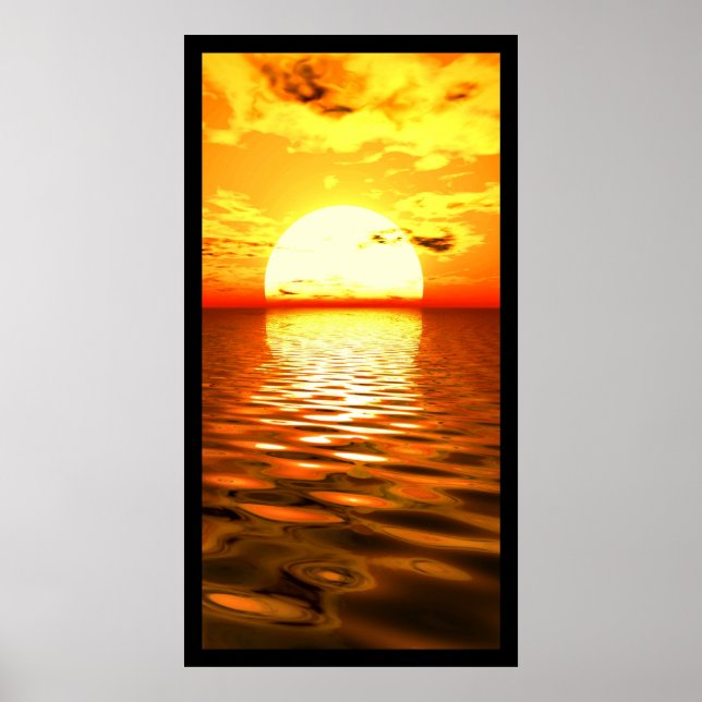Ocean Sunset Poster (Vorne)
