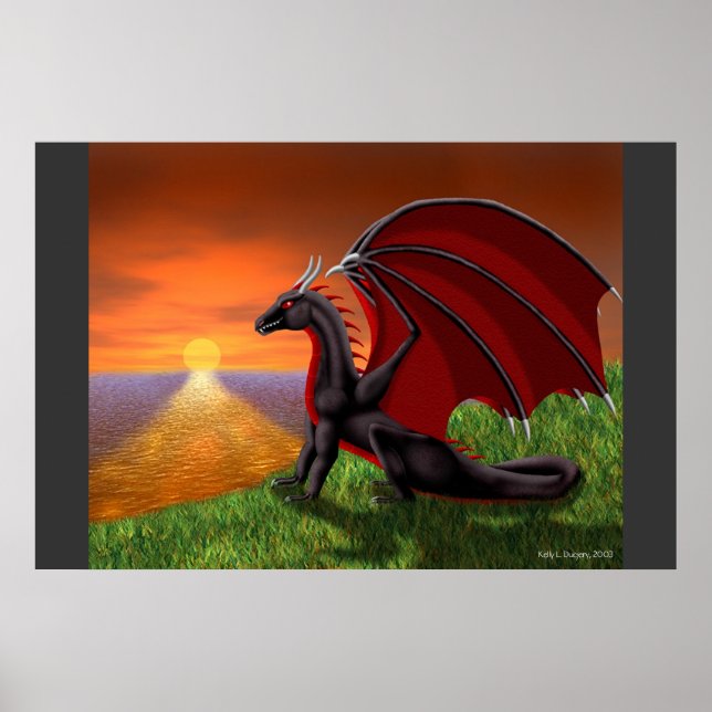 Ocean Sunset Poster (Vorne)