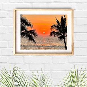 Ocean Sunset Puerto Vallarta Poster