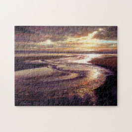"Ocean Sunset Swirl" Puzzle