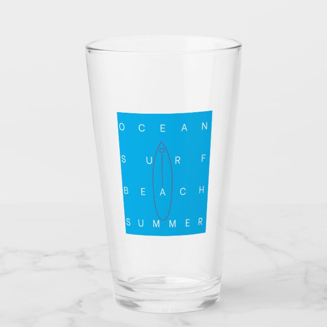OCEAN SURF BEACH SOMMER GLAS (Vorderseite)