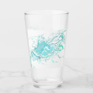 Ocean Swirl I Glass Cup Glas