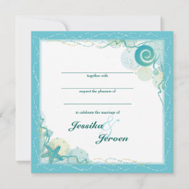Ocean Theme Wedding invitation Einladung