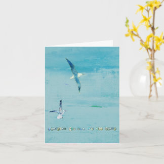 Ocean themed greeting card karte