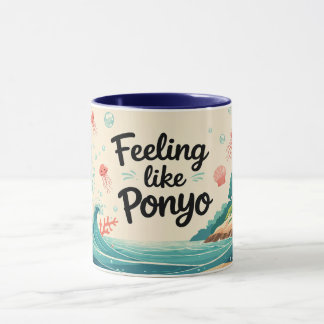 Ocean-Themed Tasse, japanisches Ponyo Inspiriert! Tasse