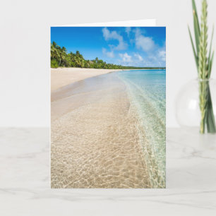 Ocean Tide On A Tropical Beach Karte