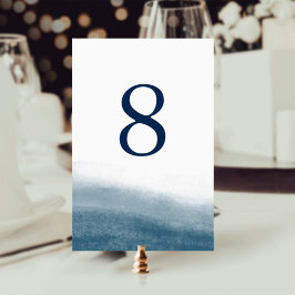 Ocean Tides Tischnummer Card