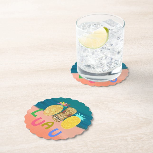 Ocean Tiki Ananas Luau Untersetzer (Vor Ort)
