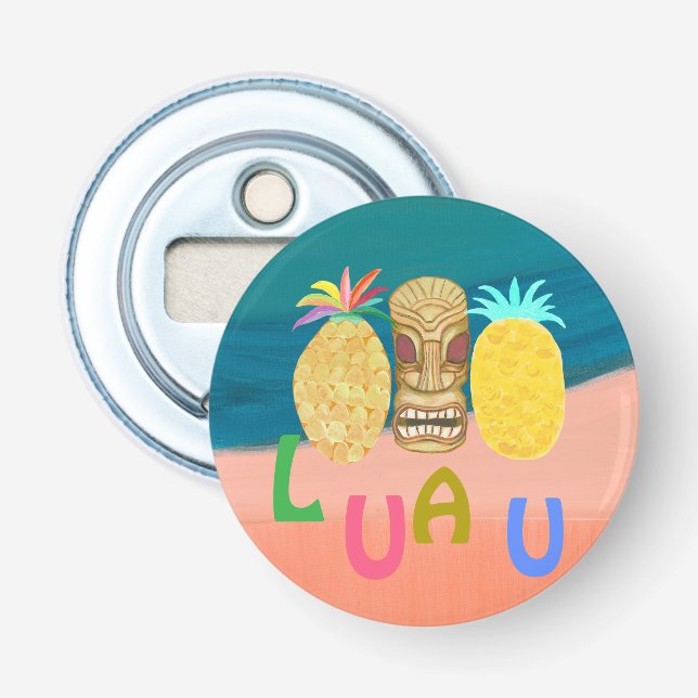 Ocean Tiki Pineapple Luau Flaschenöffner (Vorderseite)