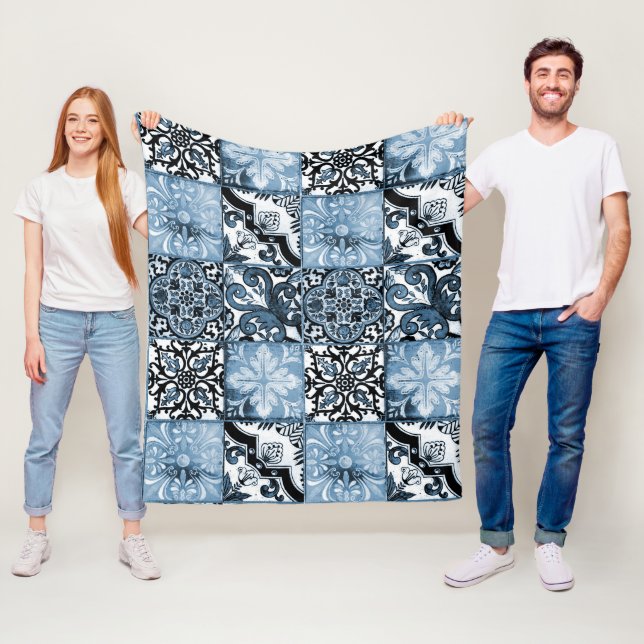 Ocean Tile Fleecedecke (Beispiel)