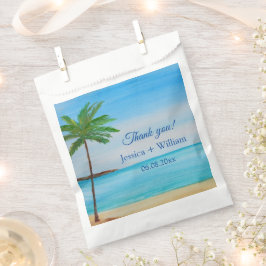 Ocean Tropical Wedding Jubiläum Danke Geschenktütchen