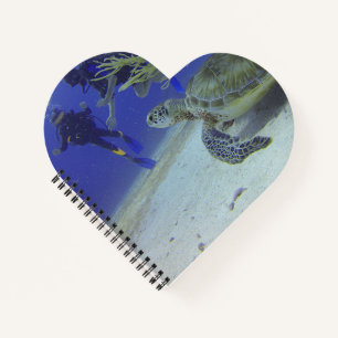 Ocean Turtle Heart Notebook - Nature Inspiriert Ge Notizbuch