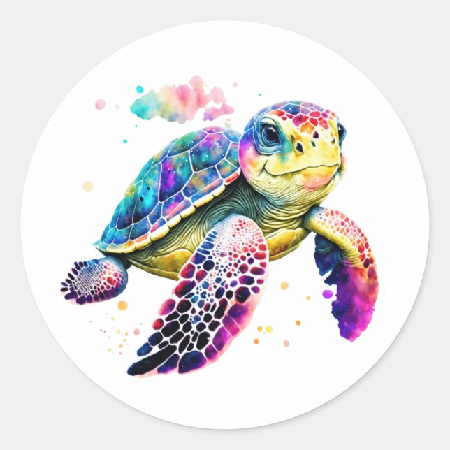 Ocean Turtle Stickers for Children! (Vorderseite)
