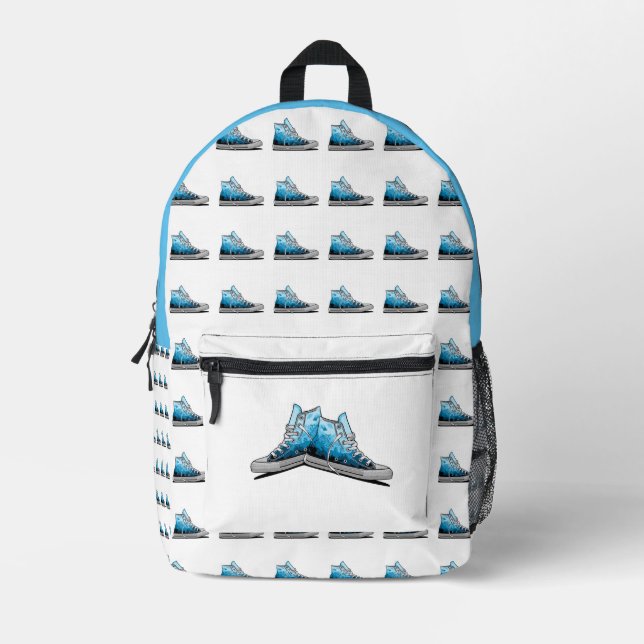 Ocean Vibes Bedruckter Rucksack (Vorderseite)